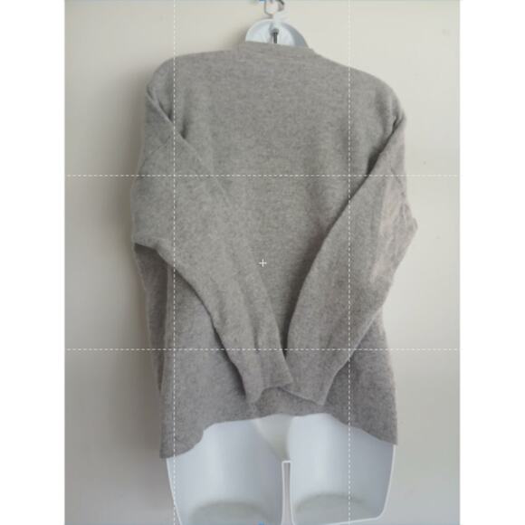 Zara 100% Wool Sweater Womens M-L Gray Minimalist Scandi Fall Winter - Picture 2 of 5